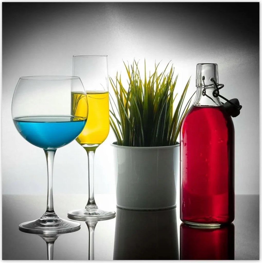 Poszterek 100x100 Színes italok Italok