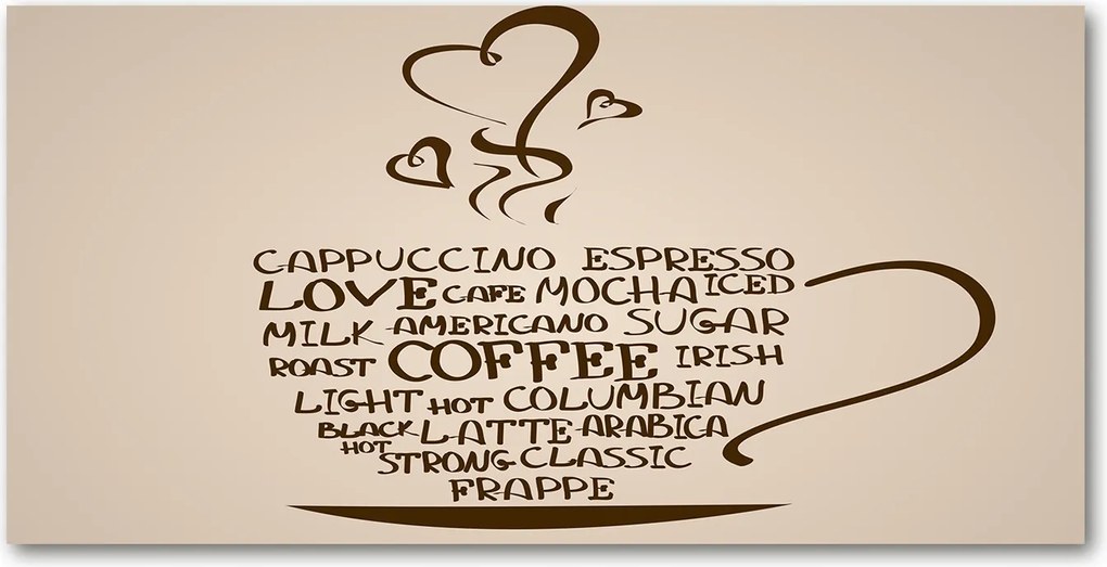 Fotó kép edzett üveg kávéscsésze 140x70