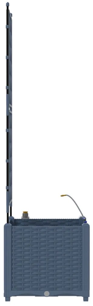 Kerti ültetők Szürke 40 x 40 x 142 cm Acél