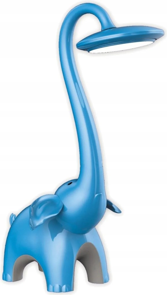 LED-es asztali lámpa kék gyerekszobába, íróasztalra Elefánt XX