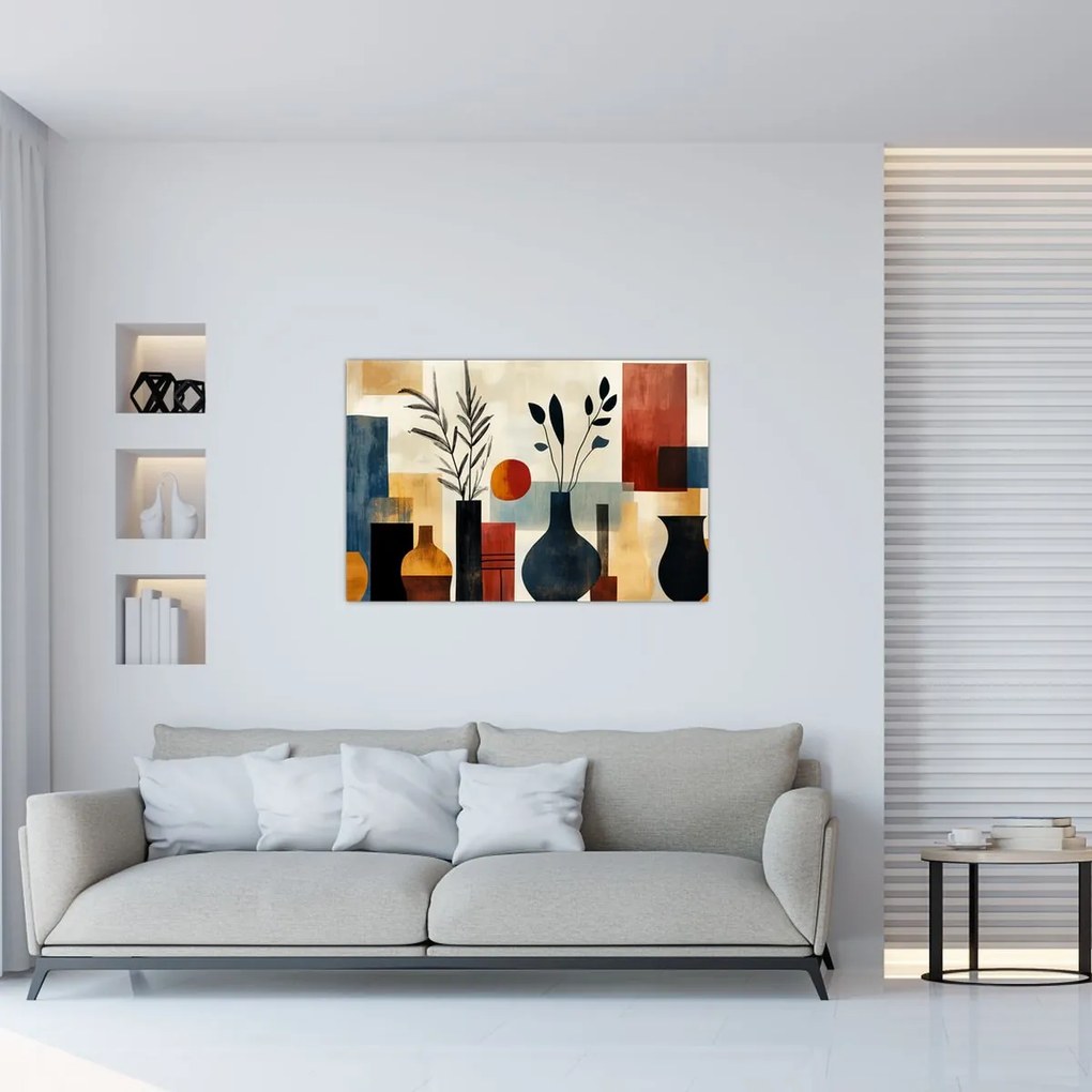 Kép - Kubista vázák (90x60 cm)