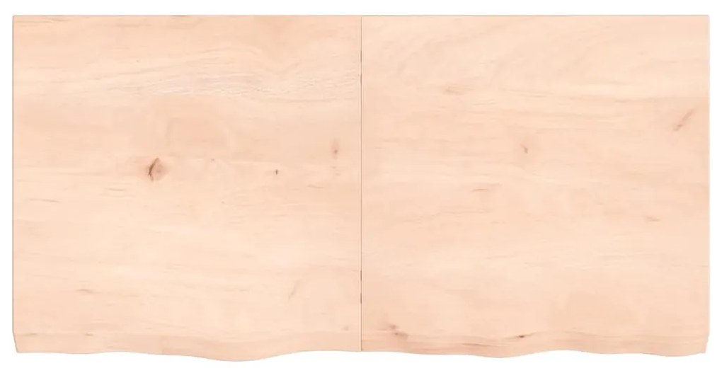 kezeletlen tömör fa fürdőszobai pult 120x60x(2-6) cm