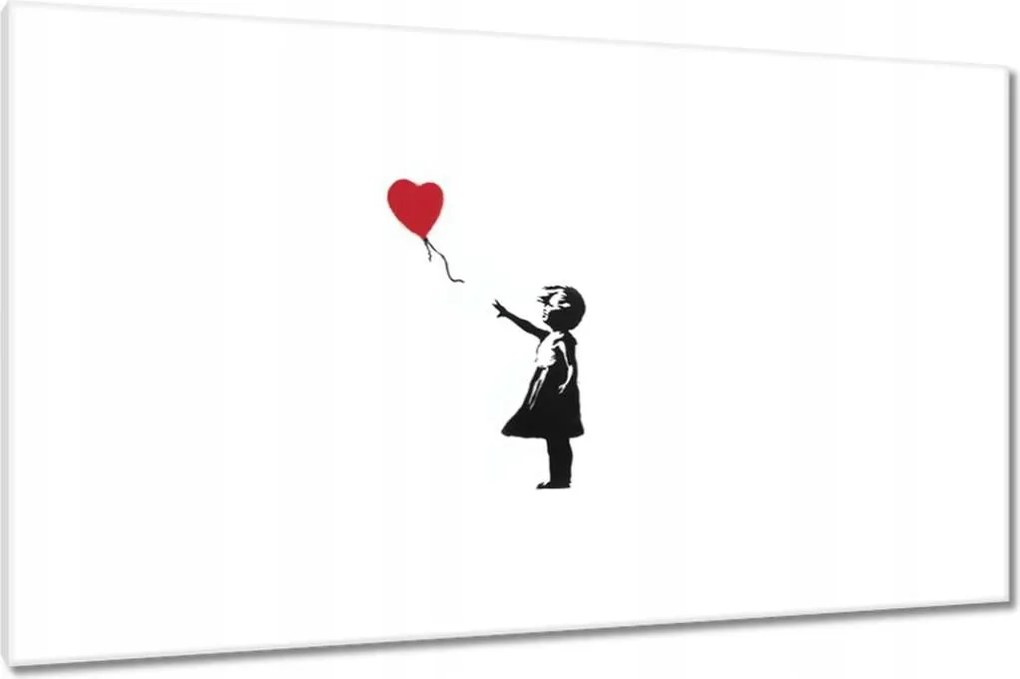 Vászonkép 120x70 Lány lufival
