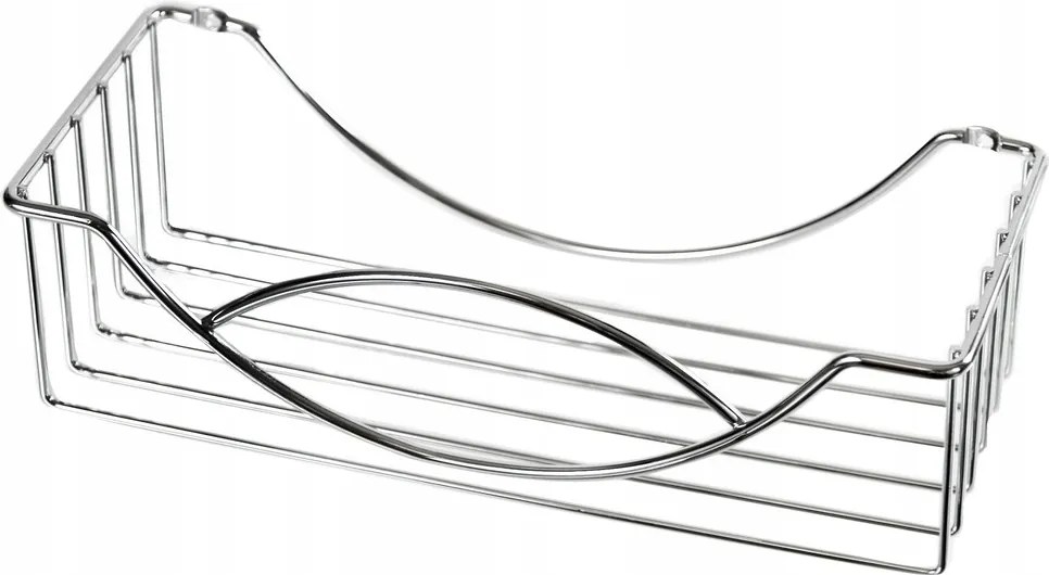 Awd Interior Ezüst Fürdőszobai Zuhanypolc Falra Akasztható Kosár