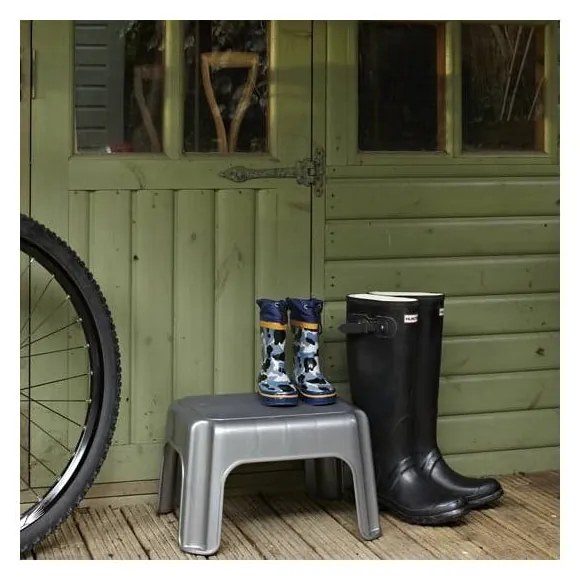 Step Stool Metallic szürke fellépő - Addis