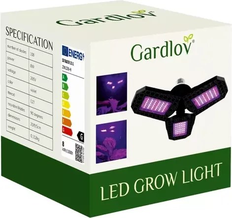LED növénylámpa - Gardlov 00026309 - 108 diódával