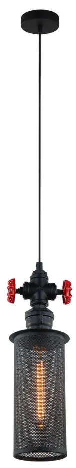 Italux CLUBBO MDM2848/1BK Függőlámpa 1x60W/E27 IP20
