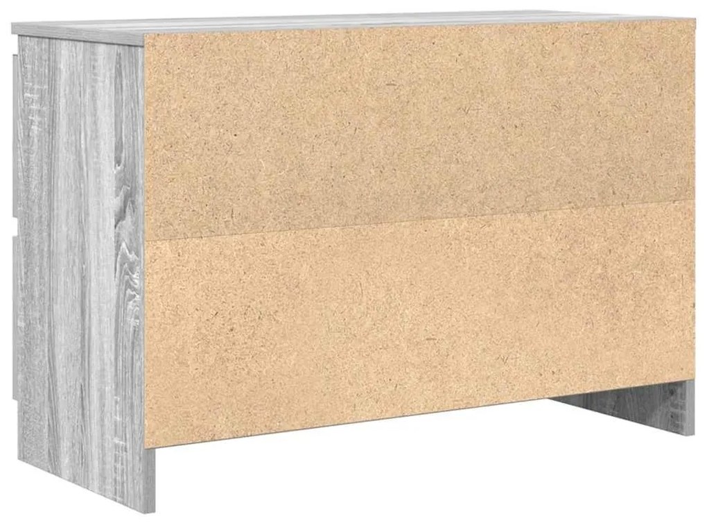 szürke sonoma színű szerelt fa TV-szekrény 80x35x54 cm