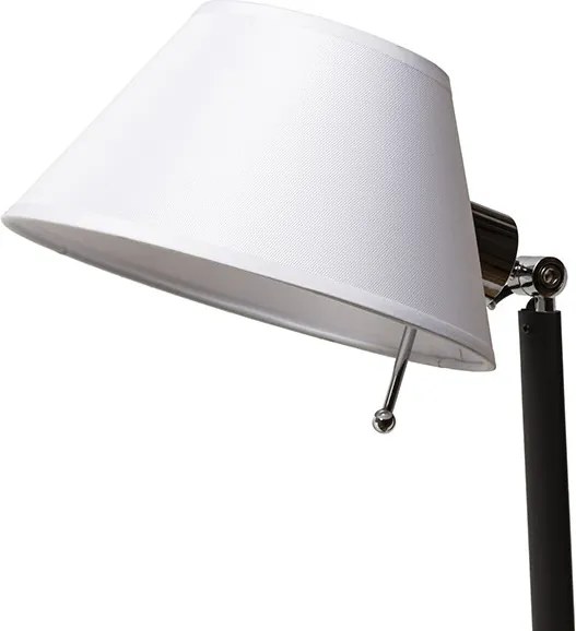 RENDL MONTANA nástěnná bílá/černá chrom 230V LED E27 11W
