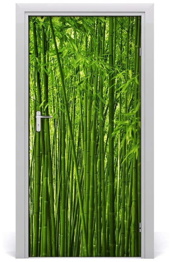 Poszter tapéta ajtóra bambusz erdő 85x205 cm