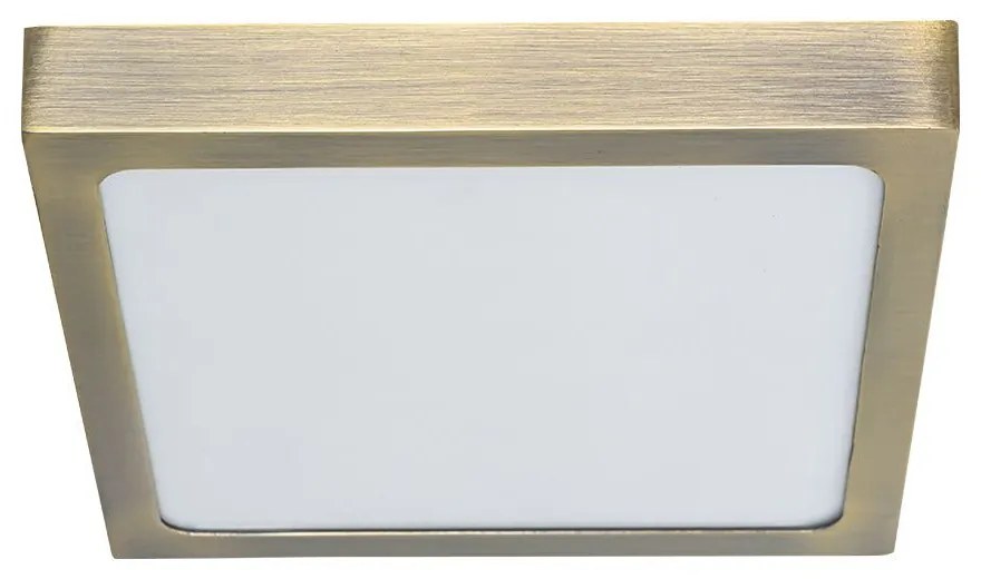 PREZENT 49064 LENYS Négyzetes Mennyezeti Lámpa Antik Bronz, Fehér LED IP20