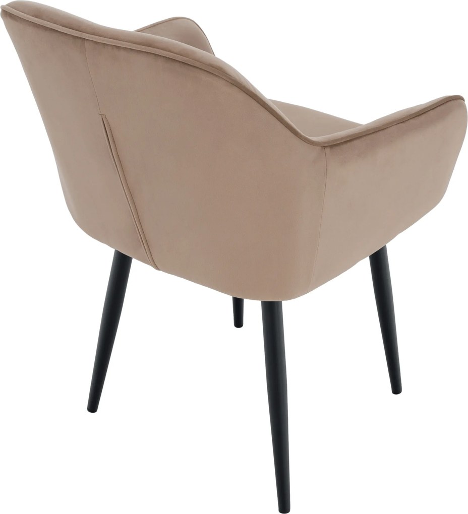 Fotel, világosbarna/fekete, VERIO