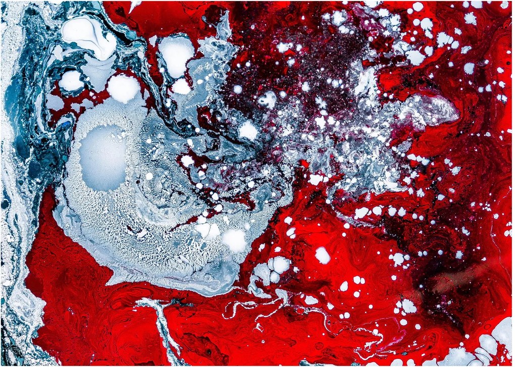 Absztrakt kép (üvegen) (70x50 cm)