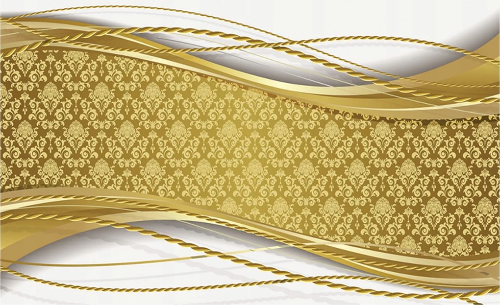 Fotótapéta flizelin Arany díszek és vonalak Elegancia Méret 200x140 +ragasztó