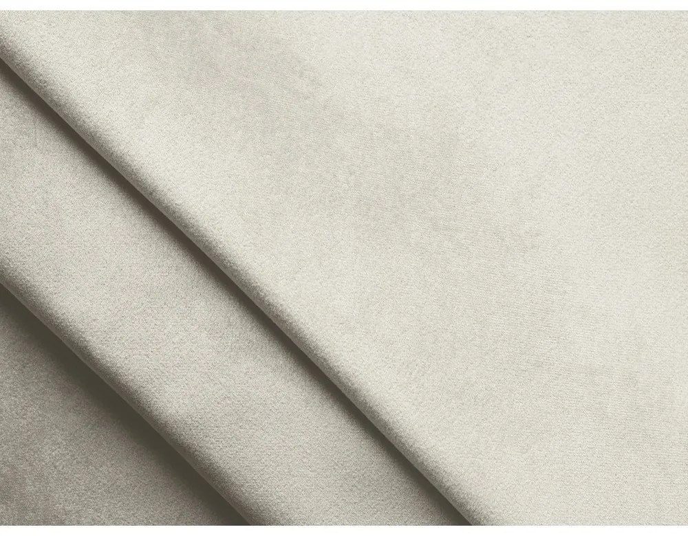 Fehér bársony moduláris sarokkanapé Lokua – Makamii