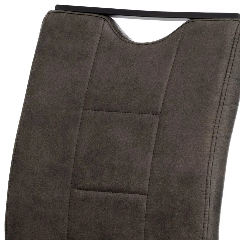Scaun modern cu bază de sanie gri Dcl-412