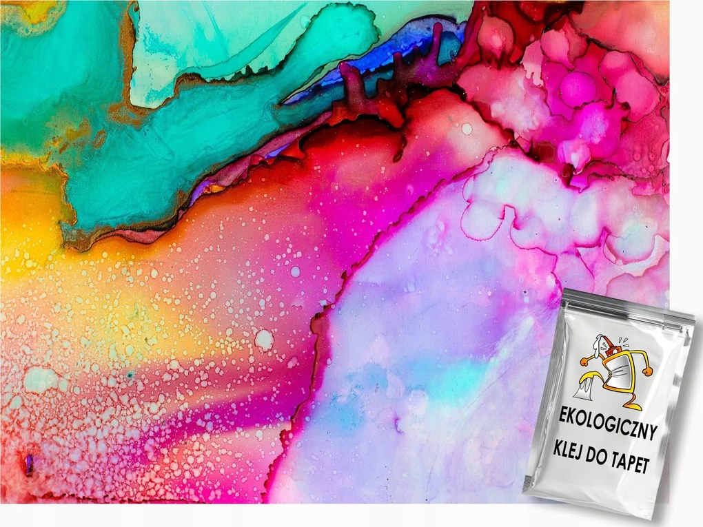 Fotótapéta Flizelina Absztrakt Akvarell Színes Művészet 400x280 ragasztó