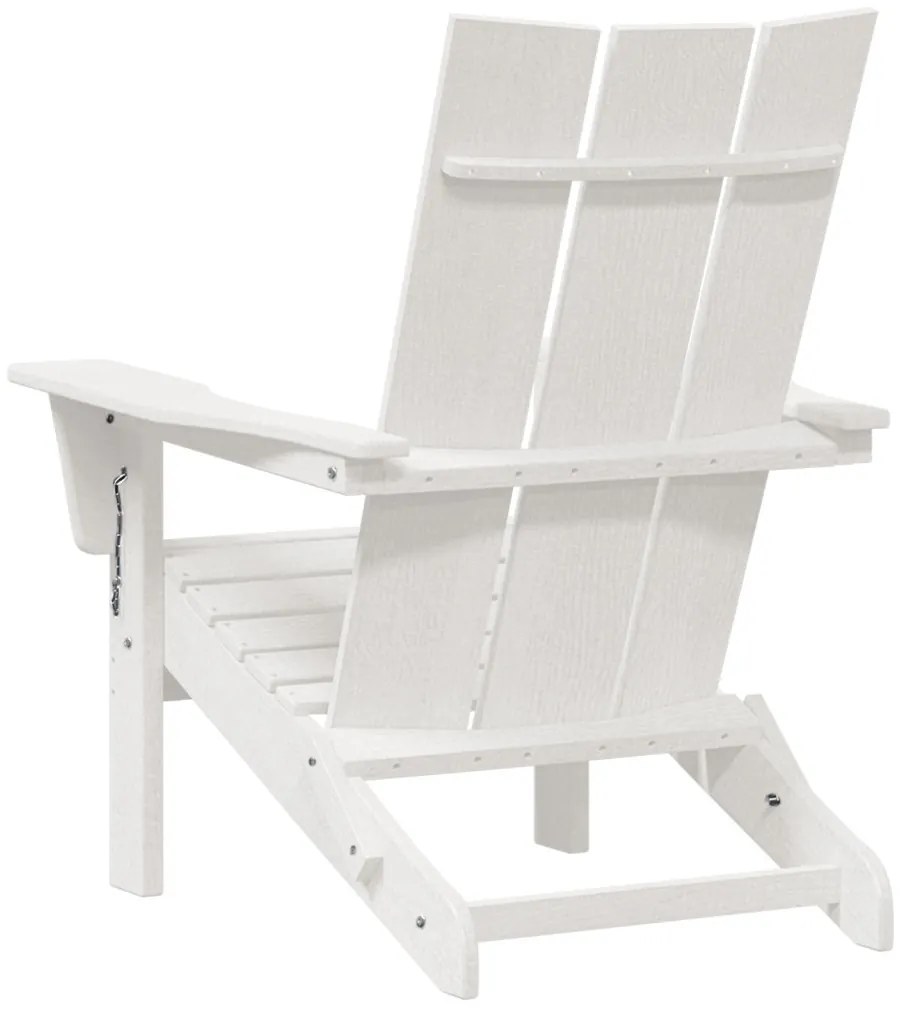 összecsukható Adirondack szék Fehér 74.5x80.5x90 cm HDPE