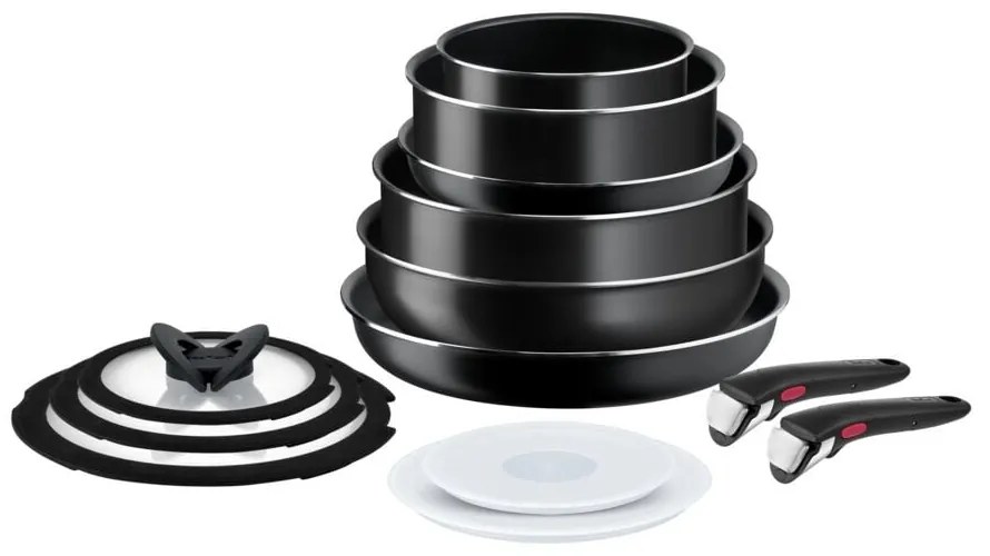 Alumínium edény készlet 13 db-os INGENIO EASY COOK & CLEAN BLACK L1549023 – Tefal