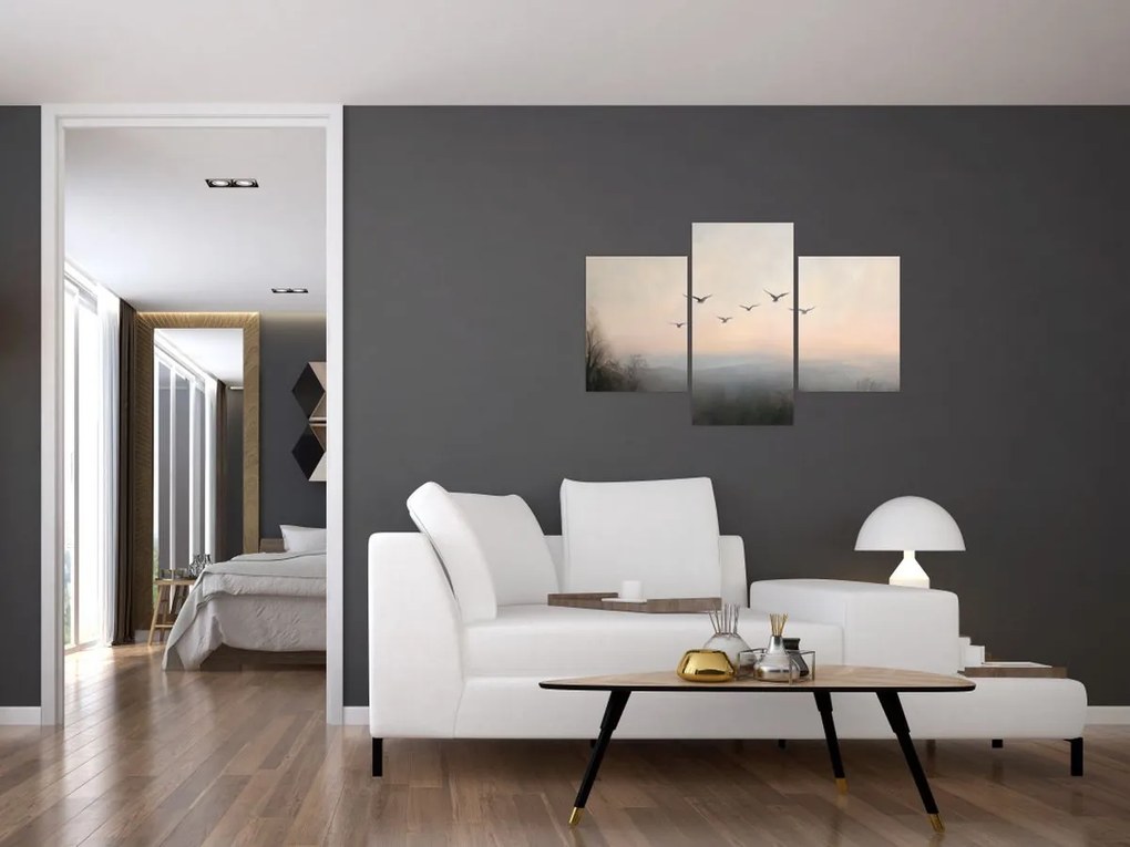 Kép - Madárcsapat (90x60 cm)