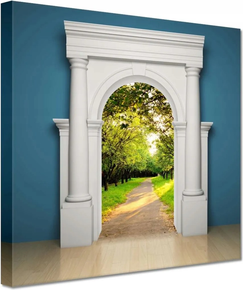 Vászonkép 60x60 Kapu a boldogsághoz