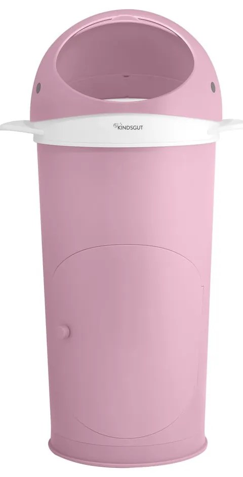 Rózsaszín műanyag szemetes pelenkákhoz 25 l Whale – Kindsgut