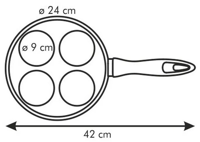 Tescoma Serpenyő tükörtojásra 24 cm