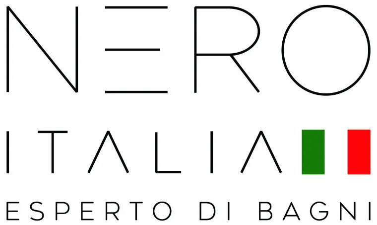 Törölközőszárító radiátor 50 x 70 cm - Nero Italia (fekete)