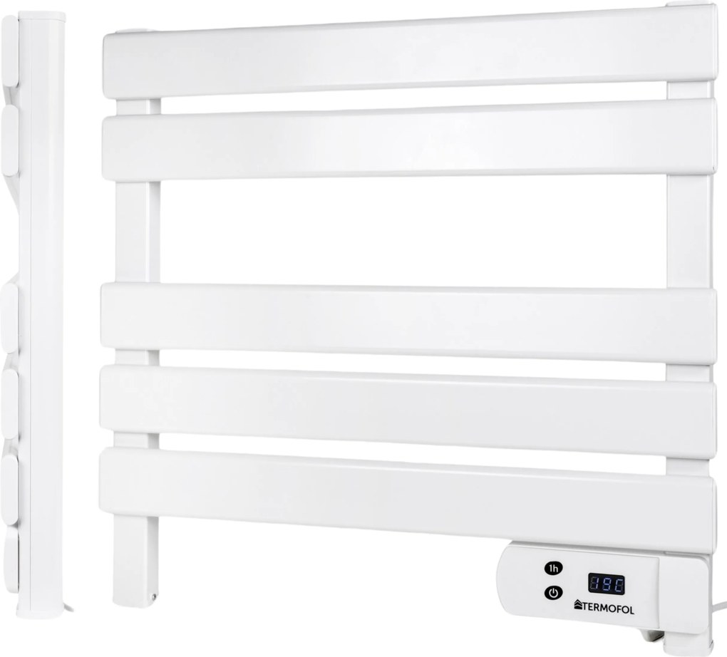 Kis Fürdőszobai Létraradiátor fehér színben 150W teljesítménnyel