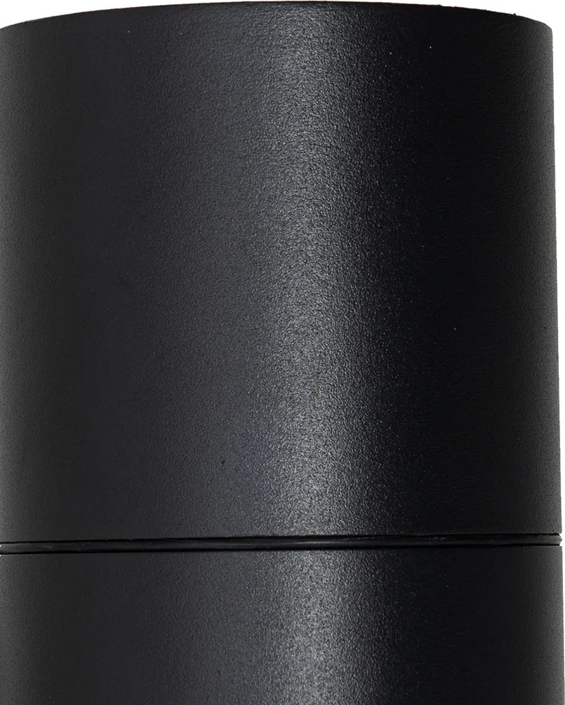 Kültéri fali lámpa fekete 2 fényes AR70 világos-sötétség érzékelővel - Duo