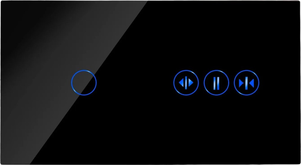 Érintőkapcsoló Redőnykapcsoló Szimpla Kapcsoló 1K Üveg