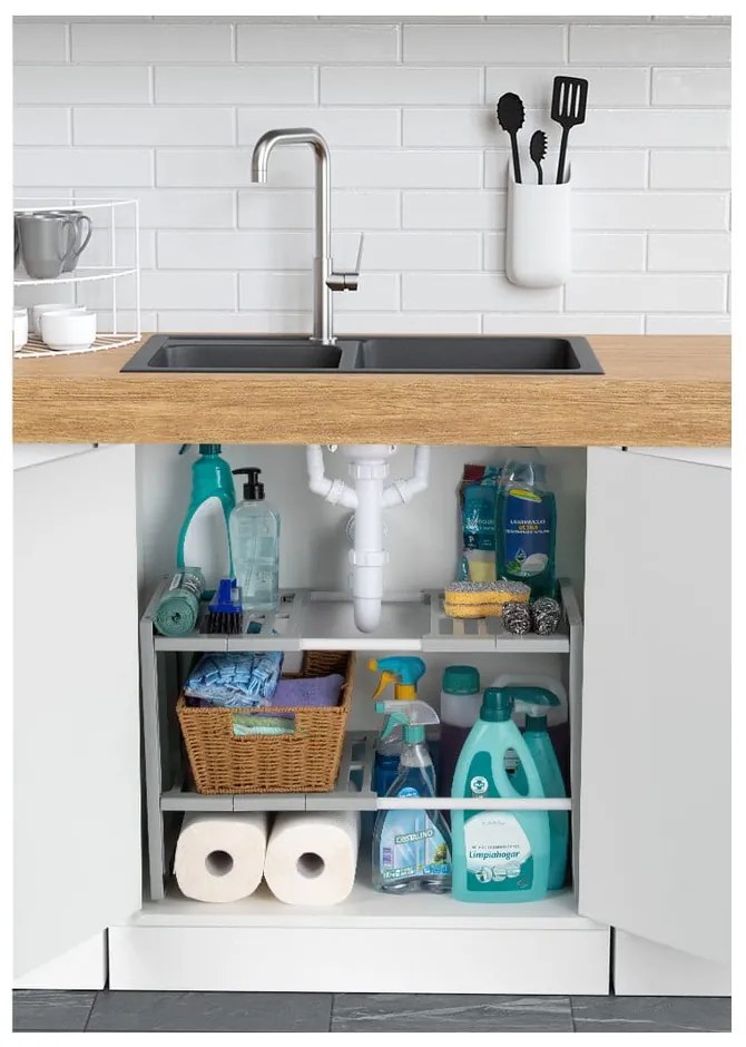Expandable Shelf mosogató alatti polc, állítható szélességgel - Compactor