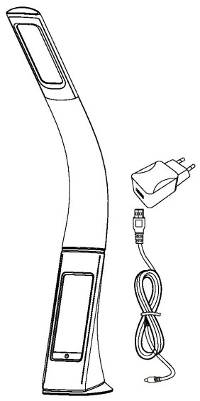 Eglo 97914 - LED Asztali lámpa COGNOLI LED/3,2W/230V fekete