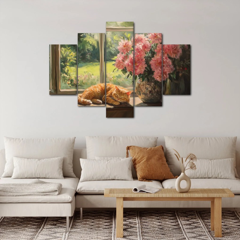 Kép - Macska az ablakban (150x105 cm)