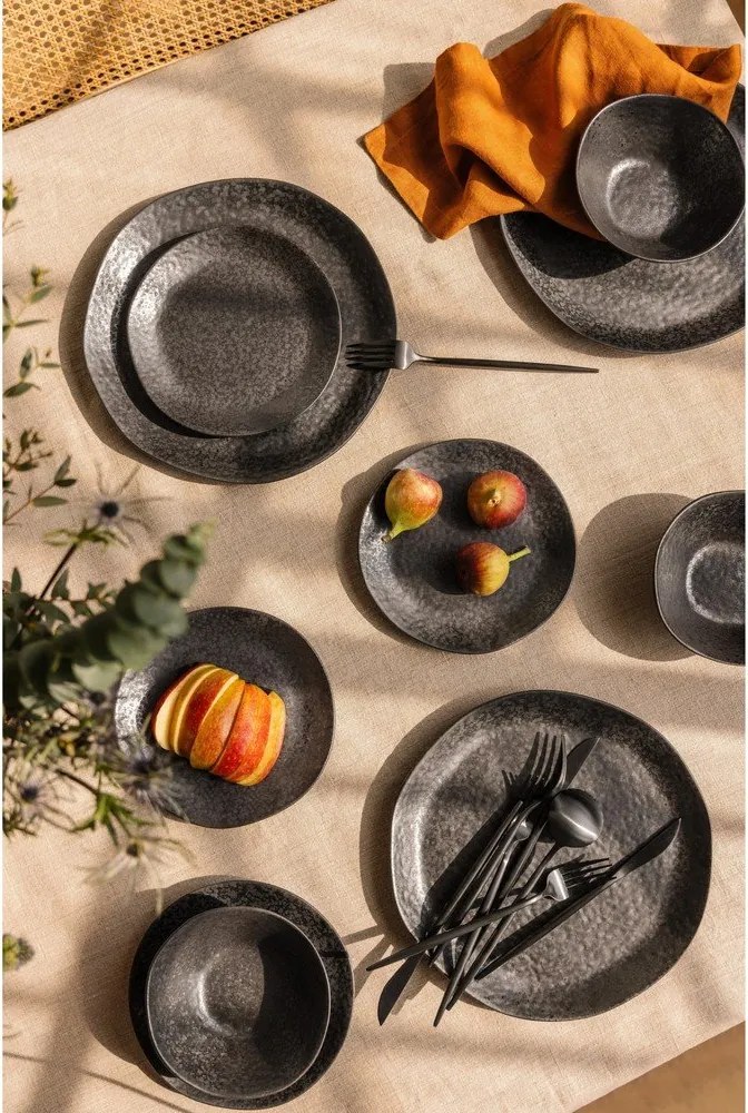 Kőedény hatszemélyes étkészlet 18 db-os Dark Moon – Bonami Selection