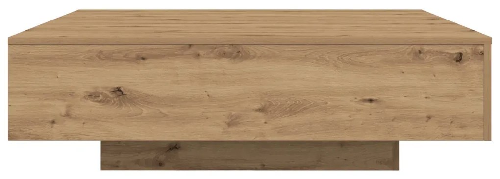 Dohányzóasztal kézműves tölgy 100 x 100 x 31 cm Faanyag