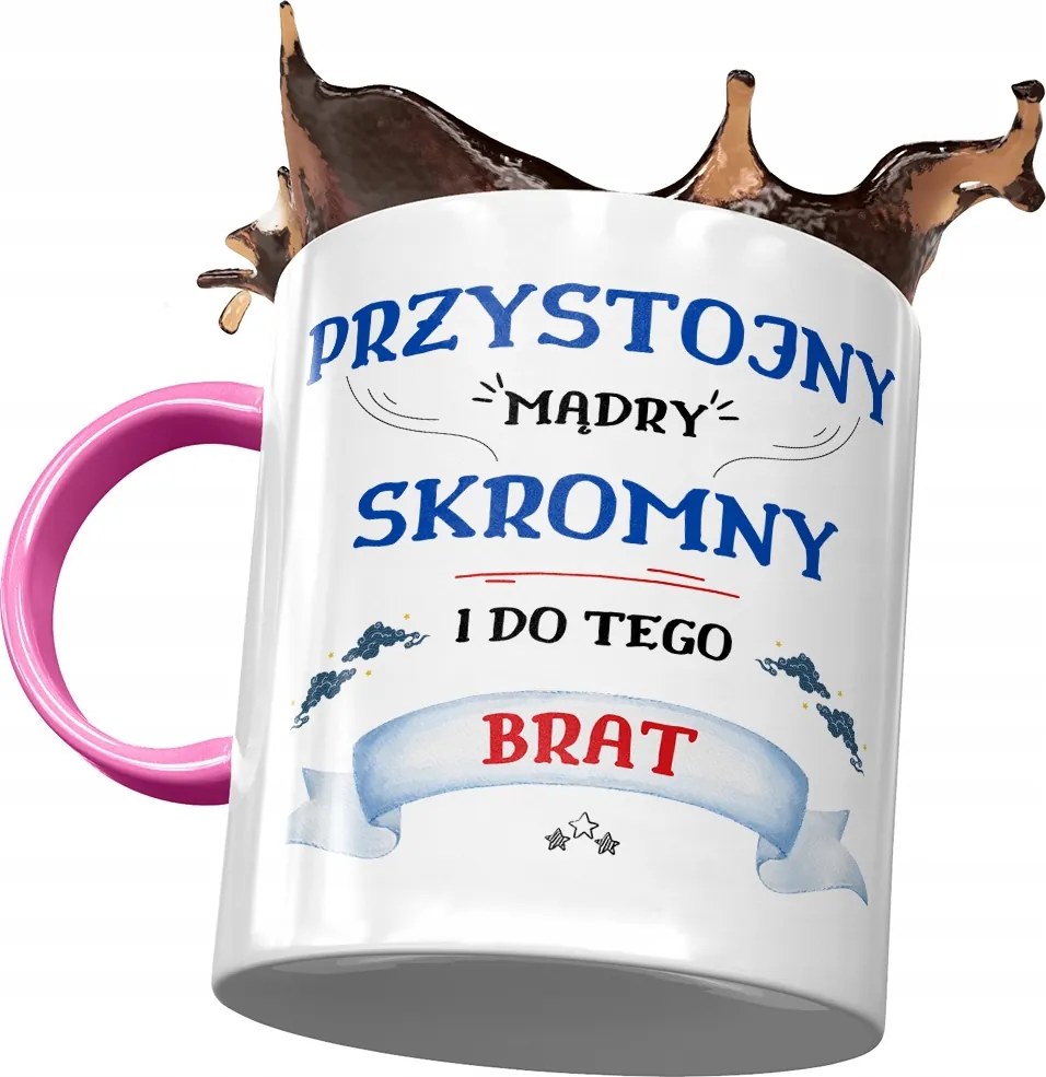 Rózsaszín Bögre Testvérnek Születésnapi Ajándék Nyomtatott Fotóval