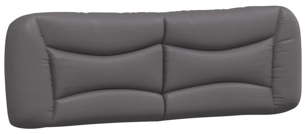 szürke ágykeret LED-ekkel matrac nélkül Hvar 160 x 200 cm