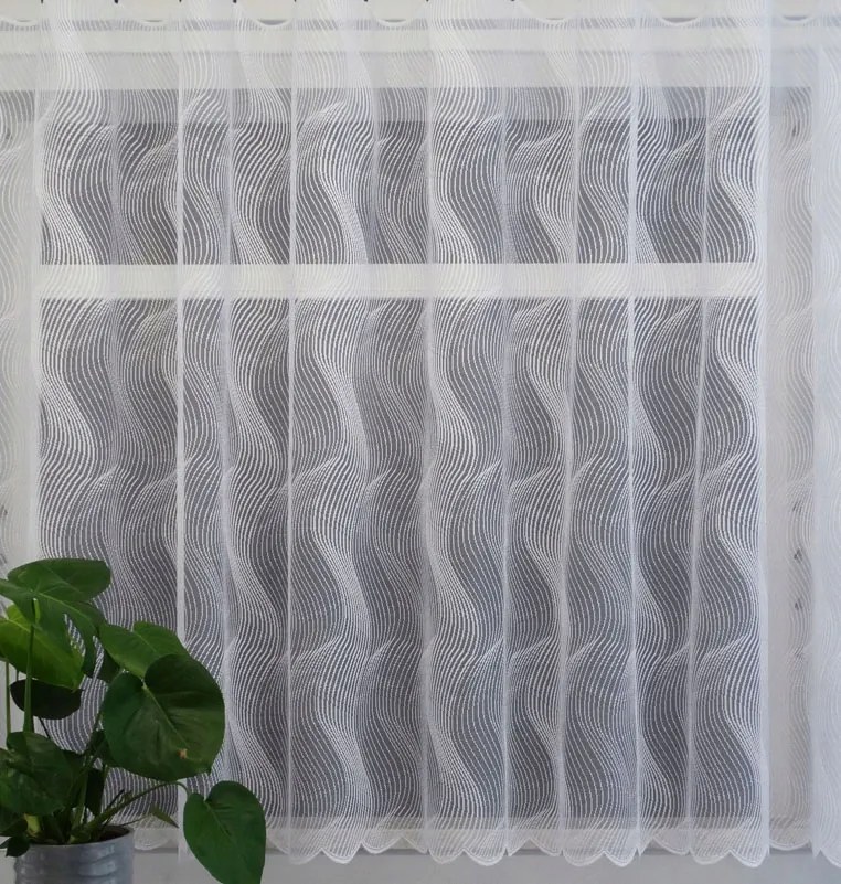 Mg Függöny jacquard 34374 Fehér 170cm magas lengyel 2,4m kupon