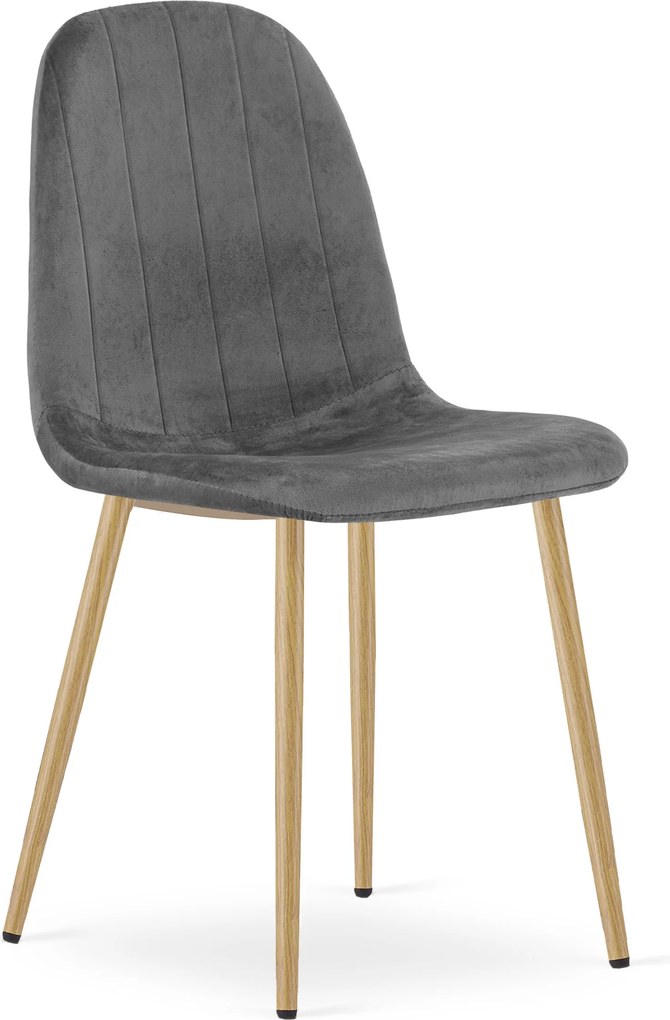 Étkezőszék PADVA VELVET, sötétszürke