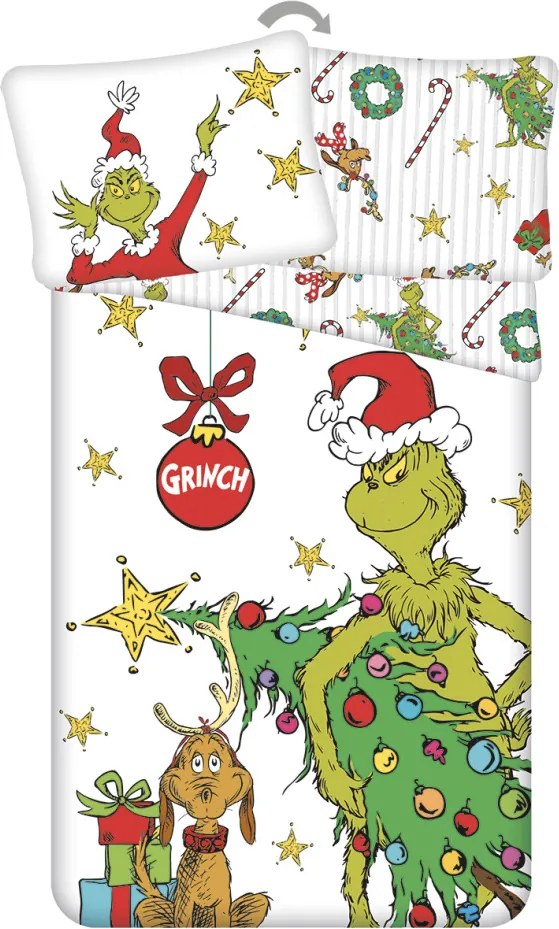 A Grincs Grinchmas ágyneműhuzat 140x200 cm, 70x90 cm