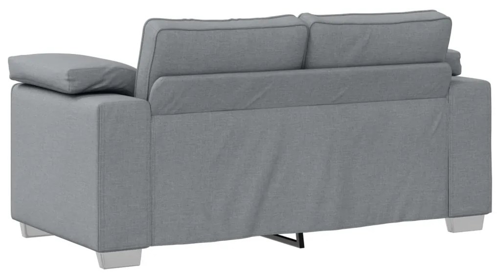 Kétfős kanapé Világosszürke 120 cm Textil