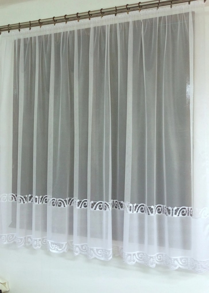 Mg Függöny 573/100 Fehér 300X160 kész szalaggal