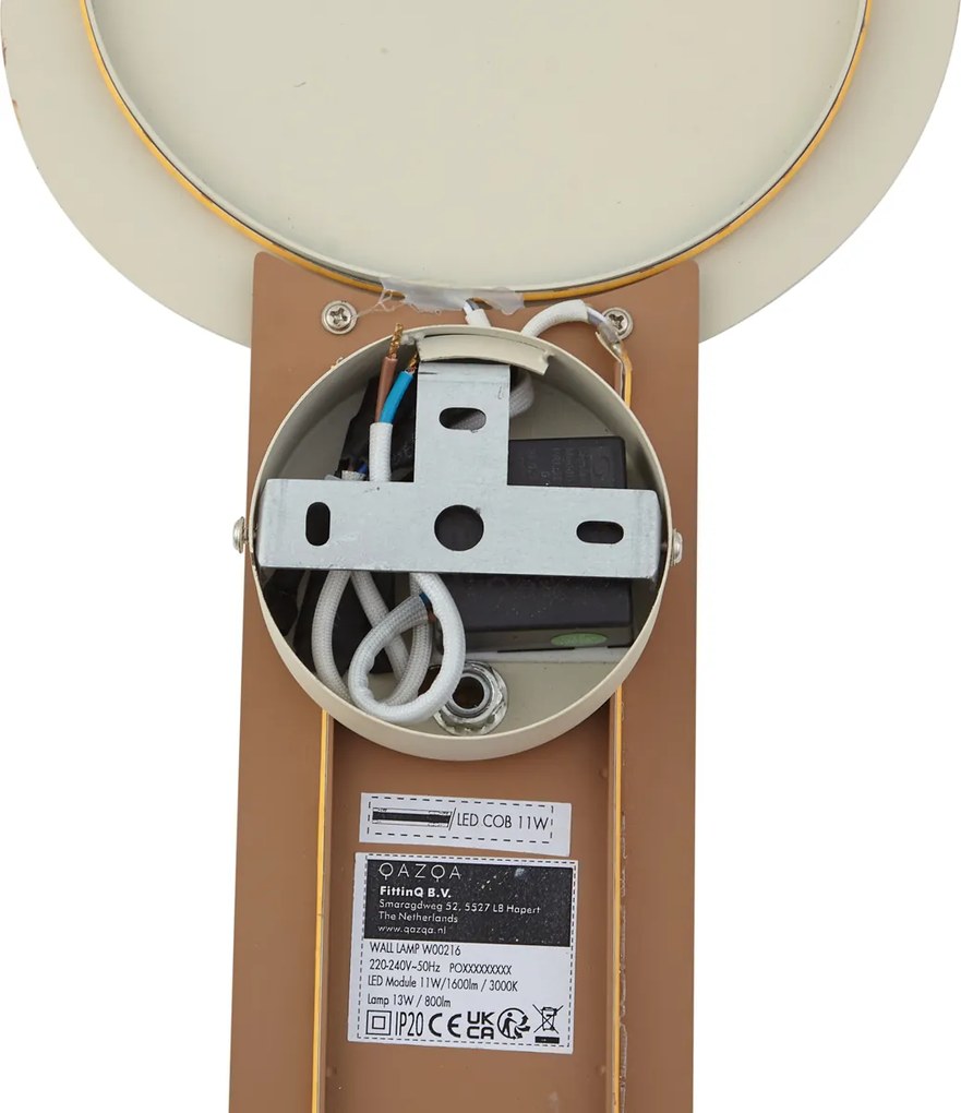 Gyerek fali lámpa narancssárga LED-del, 3 fokozatban dimmelhető - Gigi a Zsiráf