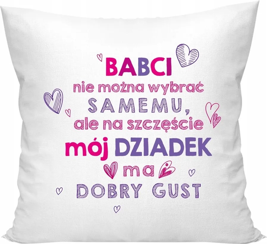 Jancsi Nyomtatott Párna Nagymamáknak 40x40 cm Nagymama Napi Ajándék