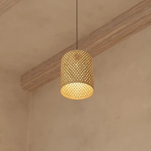 Atmosphera - Csillár zsinóron ALI 1xE27/40W/230V bambusz