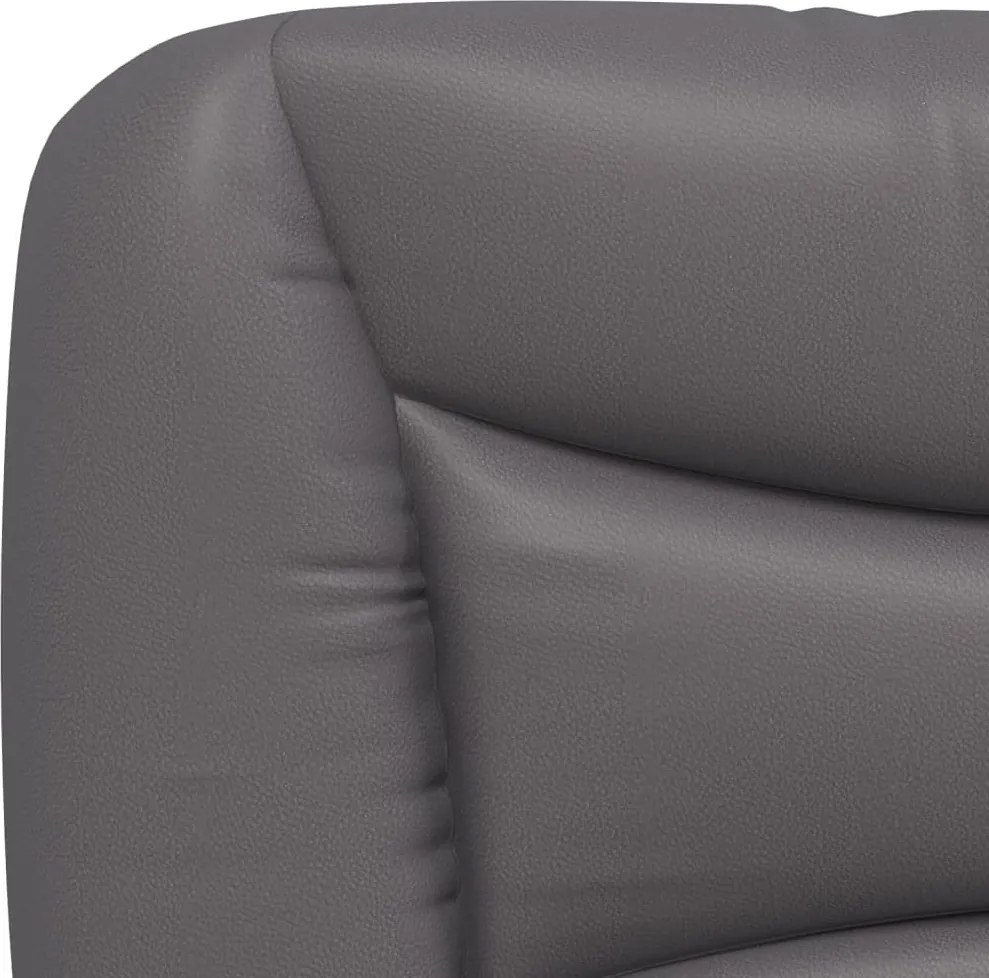 szürke műbőr fejtámla párna Hvar 140 cm