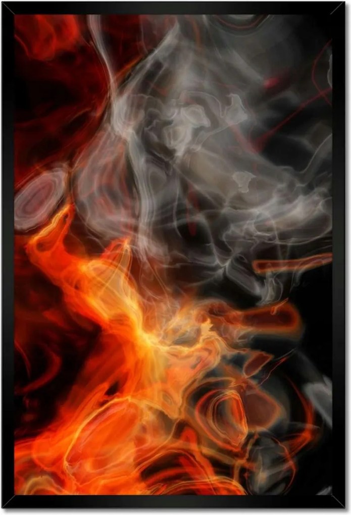 Poszterek keretben 40x60 Tűz füst