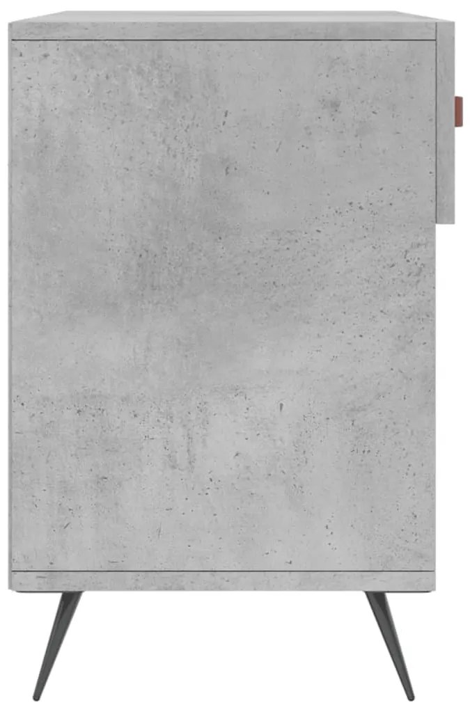 betonszürke szerelt fa cipőpolc 102 x 35 x 55 cm