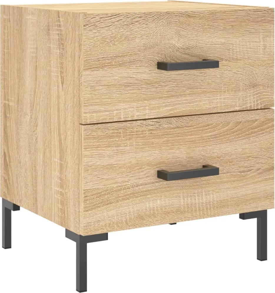vidaXL sonoma tölgy színű szerelt fa éjjeliszekrény 40 x 35 x 47,5 cm